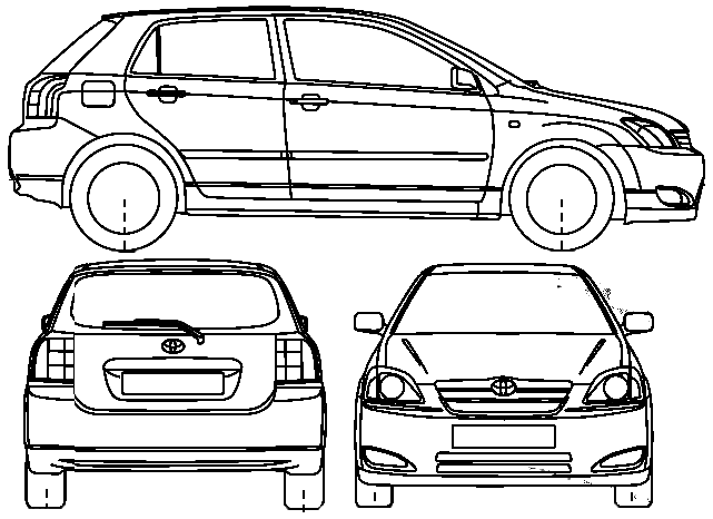 2006 toyota corolla blueprint #3