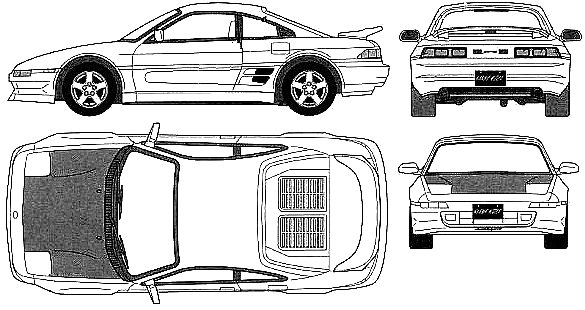 toyota mr2 blueprint #4