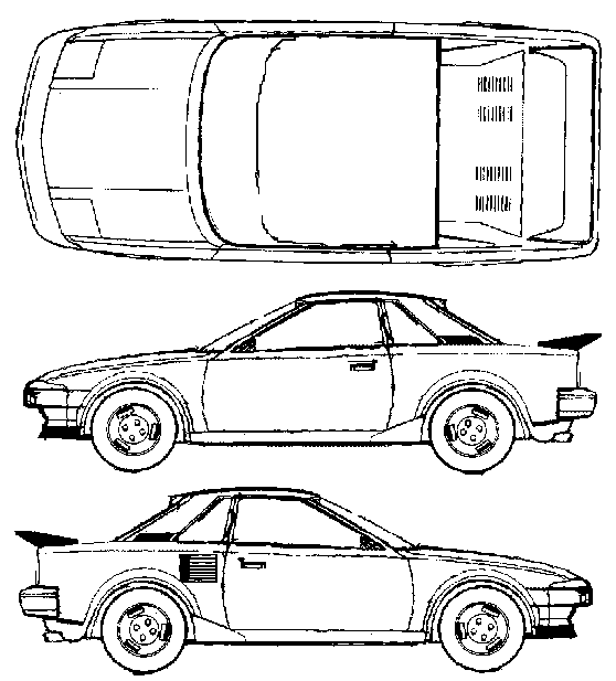 toyota mr2 blueprint #3