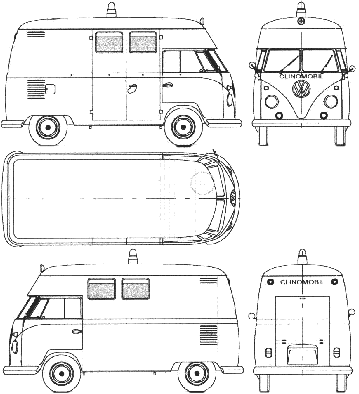 Volkswagen Kombi (front view)