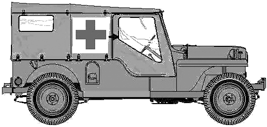 1944 Willys Jeep CJ 4MA SUV blueprint