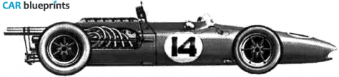 1967 AAR Eagle-Weslake F1 OW blueprint