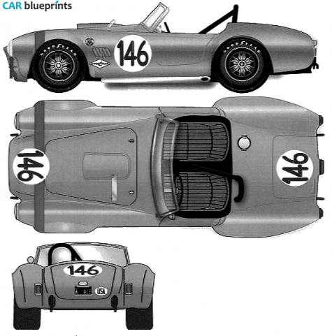 1964 AC 427 Cobra Roadster blueprint