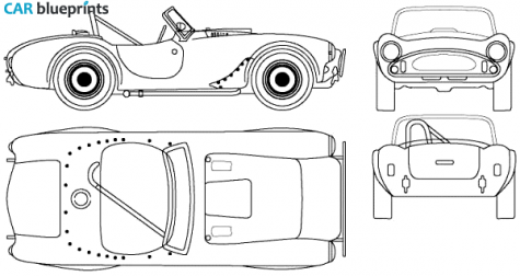 1951 AC Ace Cabriolet blueprint