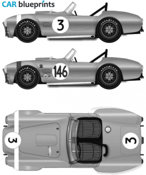 1964 AC Cobra 289 Version B Cabriolet blueprint