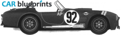 1966 AC Cobra 289 Version A Cabriolet blueprint