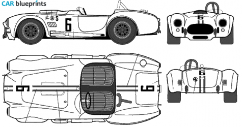 1966 AC Cobra 427 Cabriolet blueprint