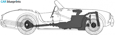 1961 AC Cobra 427 Cabriolet blueprint