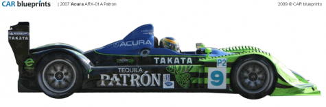 2007 Acura ARX 01A Patron Targa blueprint