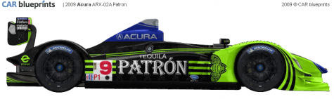 2009 Acura ARX 02A Patron Targa blueprint