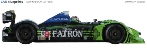 2009 Acura ARX 02A Patron Targa blueprint