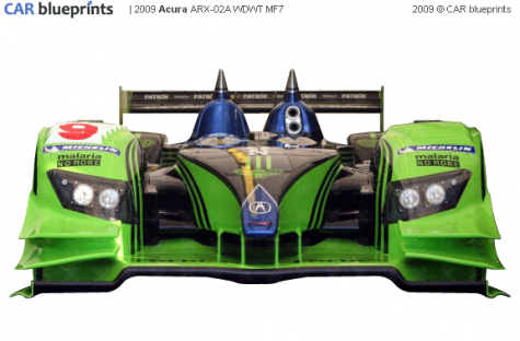 2009 Acura ARX 02A WDWT MF7 Targa blueprint