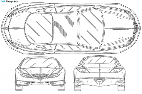 1995 Acura CL-X Concept Coupe blueprint