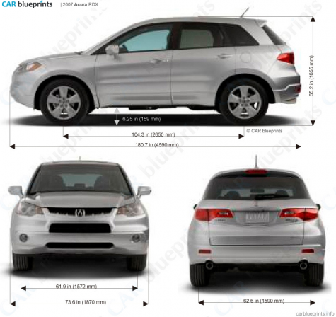 2007 Acura RDX Wagon blueprint