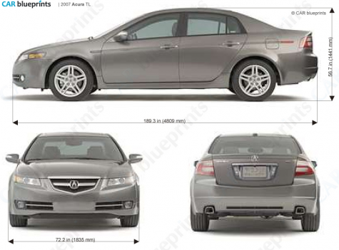 Sterling Acura on 2007 Acura Tl Sedan Blueprint