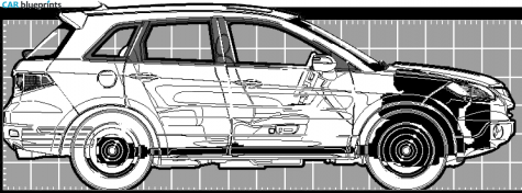 2007 Acura RDX Wagon blueprint