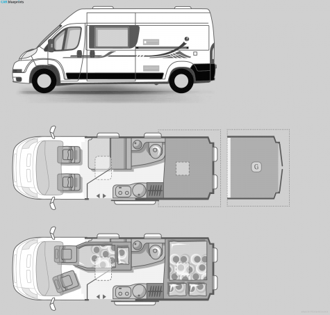 Adria RV Twin Bus blueprint