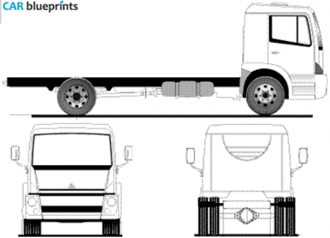 2009 Agrale 13000 Truck blueprint