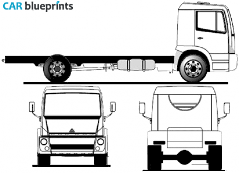 2009 Agrale 6000VUC Truck blueprint