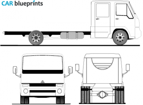 2009 Agrale 8500CD Truck blueprint