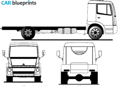 2009 Agrale 9200CE Truck blueprint