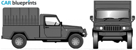 2009 Agrale Marrua Cargo Pick-up blueprint