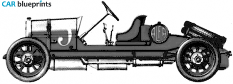 1910 Alfa Romeo 24 HP Spyder GP OW blueprint