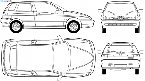 1994 Alfa Romeo 145 Hatchback blueprint