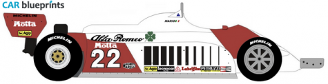 1981 Alfa Romeo 179D F1 OW blueprint