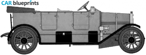 1910 Alfa Romeo 24HP Phaeton blueprint