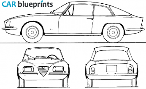 1961 Alfa Romeo 2600SZ Coupe blueprint