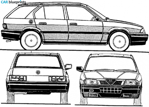 1990 Alfa Romeo 33 Sport Wagon blueprint