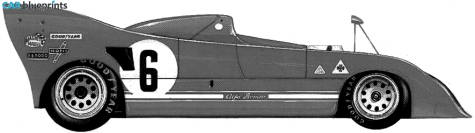 1974 Alfa Romeo 33 TT 12 Le Mans Cabriolet blueprint