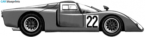 1968 Alfa Romeo 332 Le Mans Coupe blueprint