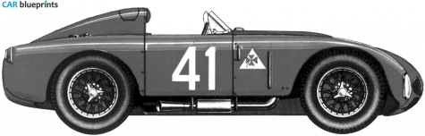 1953 Alfa Romeo 6C 3000 Le Mans Targa blueprint