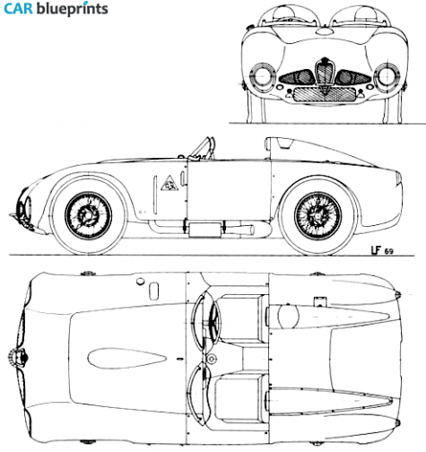 1948 Alfa Romeo 6C 3000 Targa blueprint