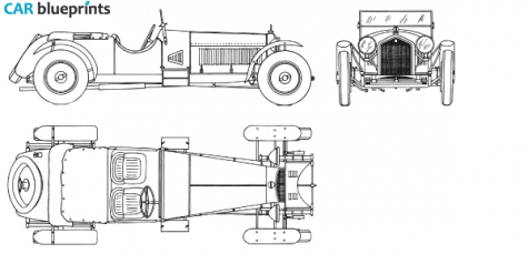 1931 Alfa Romeo 8C Gran Sport Cabriolet blueprint