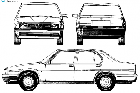 1984 Alfa Romeo 90 Sedan blueprint