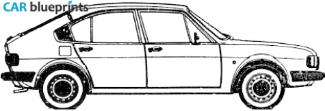 1982 Alfa Romeo Alfasud (Series 2) Hatchback blueprint