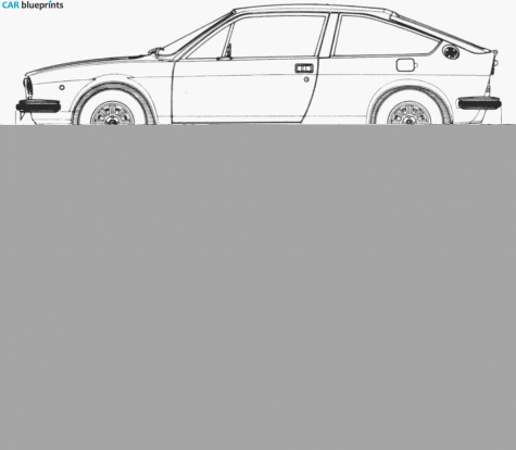 1983 Alfa Romeo Alfasud Sprint Coupe blueprint