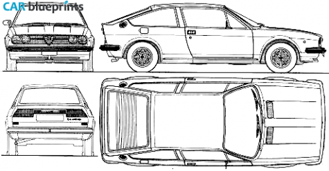 1977 Alfa Romeo Alfasud Sprint Coupe blueprint