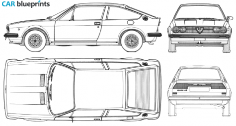 1983 Alfa Romeo Alfasud Sprint Coupe blueprint