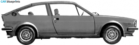 1976 Alfa Romeo Alfasud Sprint Coupe blueprint