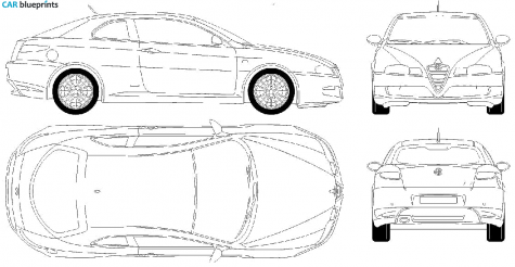 2004 Alfa Romeo GT Coupe blueprint