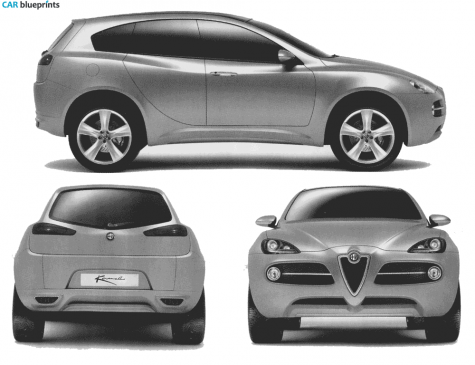 2010 Alfa Romeo Kamal Concept SUV blueprint