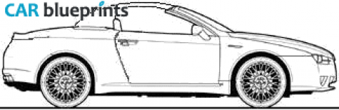 2007 Alfa Romeo Spider Cabriolet blueprint