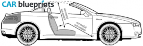 2007 Alfa Romeo Spider 2.2 JTS Cabriolet blueprint