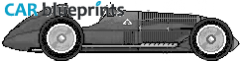 1939 Alfa Romeo Tipo 316 GP OW blueprint