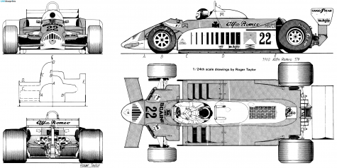 1980 Alfa Romeo Typo 179 OW blueprint