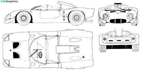 1968 Alfa Romeo Type 33 Cabriolet blueprint